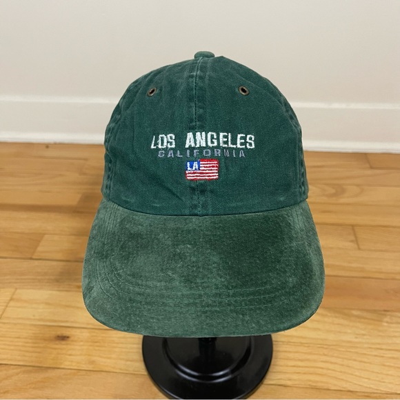 unbranded Other - Los Angeles California Green Hat Baseball Cap One Size Adults Adjustable Flag